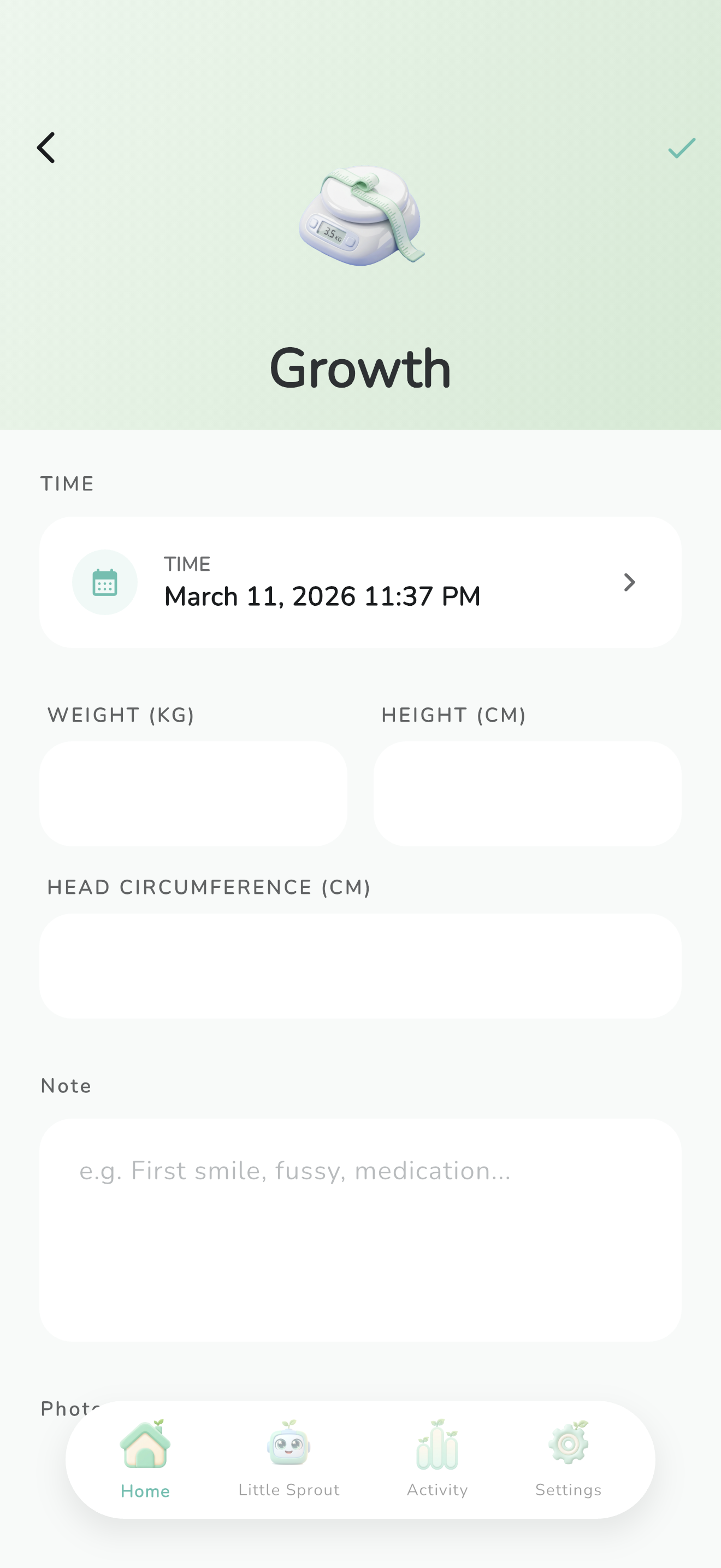 Growth logging